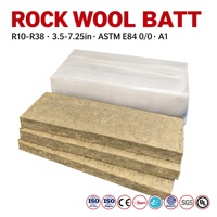 Isolation en laine de roche pour ossatures en bois et en acier, R11-R38, 3,5-7,25 pouces, isolation acoustique et thermique, ASTM E84 0/0, UL C