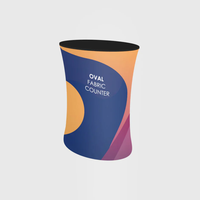 Comptoir de promotion pour salon professionnel, comptoir d'exposition pliable, bureau de comptoir pop-up