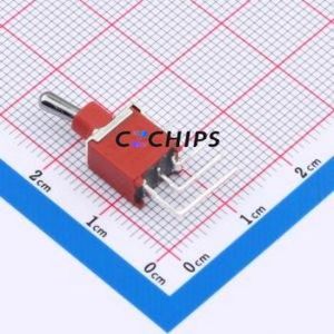 SA1-0-102-C04-0004-RS <b>Toggle</b> Switch Bent Lead Through Hole-4P,8.6x6.3mm Switch - Product Image 1