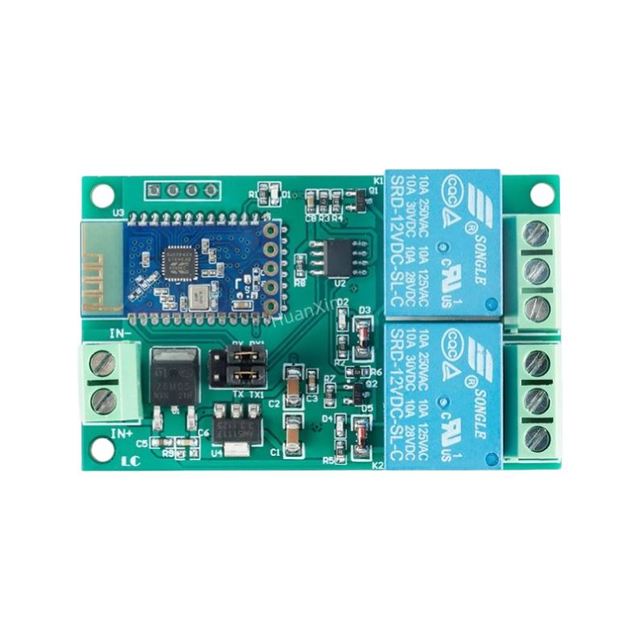 5V/12V Dual B-l-u-e-t-o-o-t-h Relay Module Internet of Things Smart Home Mobile APP Remote Control Switch