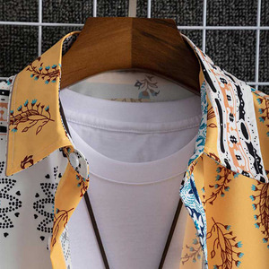 Camicie normali personalizzate e traspiranti Anti-rughe per vacanze Casual <span class=keywords><strong>camicia</strong></span> Casual per gli uomini <span class=keywords><strong>camicia</strong></span> corta con <span class=keywords><strong>Botton</strong></span> - Product Image 3