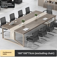 HYZ-286X Table de conférence moderne en bambou, combinaison bureau-chaise pour grandes salles de conférence et salles de formation