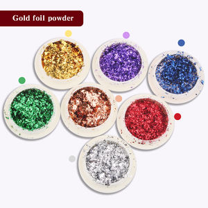 Ultra-brillante titanio dorado Pastel Foil Magic Mirror Powder Flash Nail Jewelry con galvanoplastia polvo acrílico para Nail Art - Product Image 1