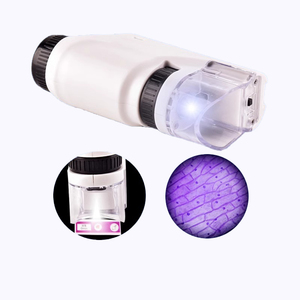 2025 yeni KRC cep optik biyolojik mikroskop çocuk bilim eğitici oyuncaklar 60X-120X el mikroskop - Product Image 5