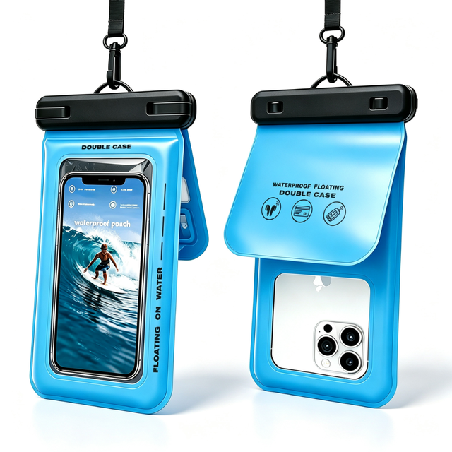 New Hot Sales PVC Mobile Phone Waterproof Bag IPX8 Waterproof Bag Outdoor Drifting Waterproof Mobile Phone Pouch