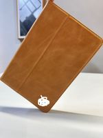 Étui intelligent de luxe en cuir véritable à base de cire huilée pour iPad Mini 5