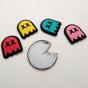 Patchs souples en tissu chenille PVC 3D avec motif dessin animé nostalgique, mini-badges en dentelle, avec boucle auto-agrippante, design personnalisé, multi-usages pour chapeaux - Product Image 2