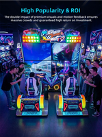 FUNSPACE Machine de jeu de course pour deux joueurs, simulateur de conduite de voiture d'arcade à monnayeur, écran vidéo 65 pouces, version anglaise