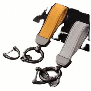 Top Sales High Quality Colorful PU Leather Keychain Customizable Car Key <b>Ring</b> Best Selling <b>Blank</b> Key Holder - Product Image 1