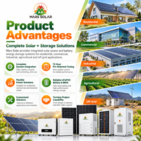 Sistem Energi Surya Hibrida 100KW yang Dapat Ditumpuk untuk Rumah dengan Perlindungan IP65 dan Set Lengkap