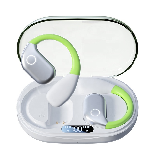 Open Sports Ear Hook Wireless Earbuds Premium Rechargeable Anc Earbuds with 360°Surround Sound Headphones