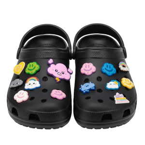 Divertidos adornos 2D de PVC para zapatos, dijes de arcoíris con corazón y números, accesorios de moda para zuecos y <span class=keywords><strong>sandalias</strong></span>, bonitos. - Product Image 3