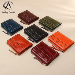 Carteras Cortas de Cuero Vacuno para Mujer, Monederos de Cuero Genuino - Product Image 2