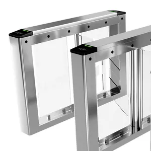 304 aço inoxidável Swing Turnstile Gate equipado com RFID e QR CODE Scanner Access Control