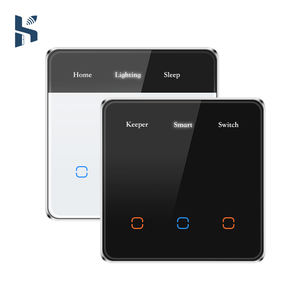 Interruptor de iluminación de pared inteligente estándar de la UE, aplicación de Control remoto, pantalla de nombre LED, Panel táctil de cristal, interruptor de temporizador Tuya ZigBee <span class=keywords><strong>Alexa</strong></span> - Product Image 6