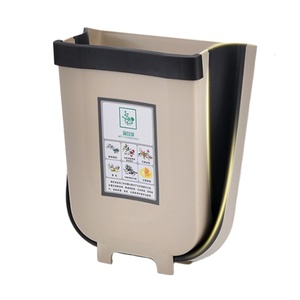 Thùng Rác Nhà Vệ Sinh Lưu Trữ Rác Xe Hơi Tủ Bếp Thùng Rác Cửa Treo Thùng Rác Có Thể Gập Lại Thùng Rác Nhà Bếp - Product Image 1