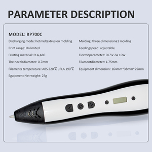 JER Pluma <span class=keywords><strong>3D</strong></span> en Oferta para <span class=keywords><strong>Adultos</strong></span> y Niños RP700C, Pluma de Impresión <span class=keywords><strong>3D</strong></span>, Los Mejores Juguetes <span class=keywords><strong>3D</strong></span> - Product Image 3