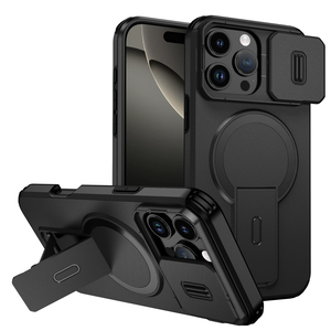 Funda de Teléfono Móvil de Lujo con Diseño de Armadura TPU+PC, a Prueba de Golpes, Magnética, con Soporte Giratorio de 360 Grados para iPhone 16 Pro Max - Product Image 1