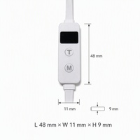 Câble de contrôleur de chauffage USB 5V vers Type C avec affichage numérique et interrupteur intégré