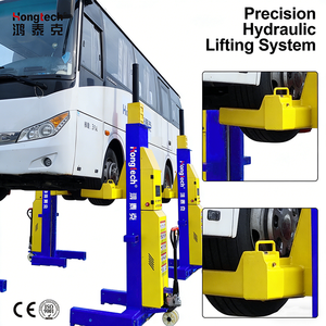 Elevador Hidráulico Móvil Inalámbrico de un Solo Poste, 8500 kg, Eléctrico, de 4 Columnas, para Camiones y Autobuses, con Certificación CE, Hongtech - Product Image 4