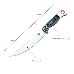 Cuchillo de Supervivencia Benchmade15500 con Hoja Fija Tipo Spear Point, Acero Inoxidable D2, Mango G10, OEM, para Caza y Actividades al Aire Libre, Grosor de 0.4mm - Product Image 6