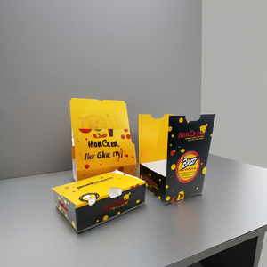 Juego de Contenedores Kraft Personalizados Reciclables para Comida Rápida, Aperitivos para Niños, <span class=keywords><strong>Hamburguesas</strong></span>, Papas Fritas, Alitas de Pollo Frito, Estampado - Product Image 6