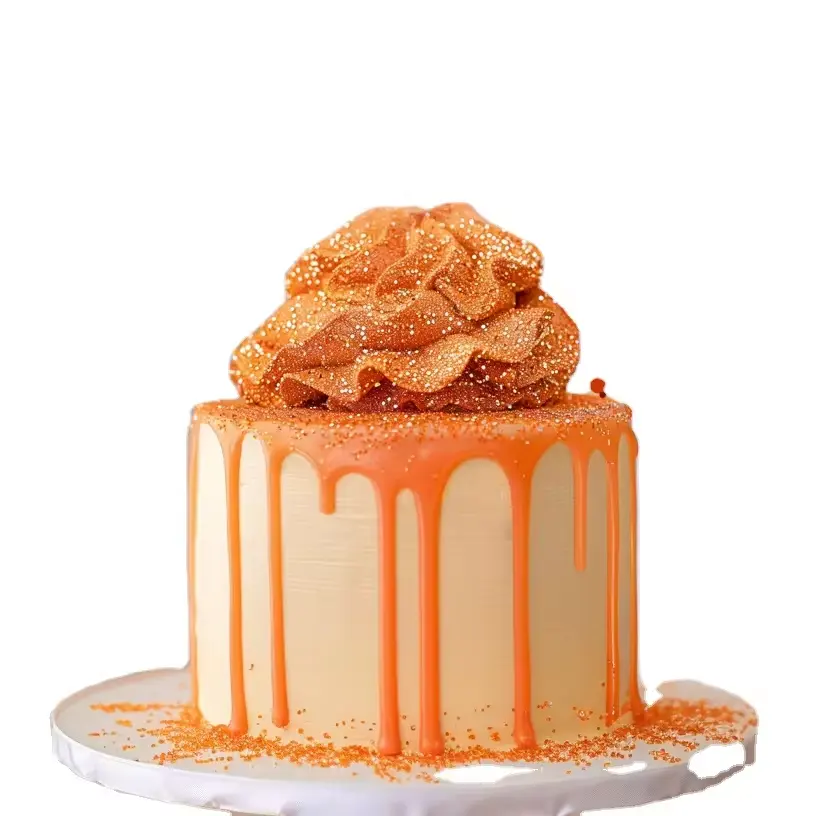 Pantone Color Peach Fuzz de paillettes comestibles de qualité alimentaire pour biscuits Saupoudrer la décoration de gâteau
