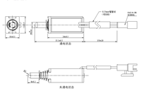 Électroaimant personnalisable DC 24V de petite taille, solénoïde à pousser/tirer pour machine textile