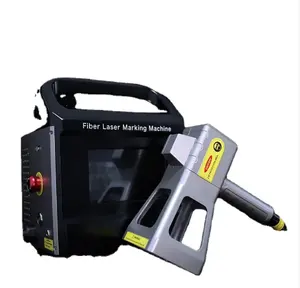 Máquinas de marcação a laser de fibra voadora online uv com foco automático e posicionamento visual, fonte JPT para metal, PVC, 20w, 30w, 50w