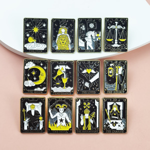 Twaalf Broche Creatieve Metalen Badge Gepersonaliseerde Mode Cartoon 12 Emaille Reversspeld - Product Image 3