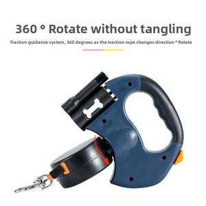 Modische, einziehbare, umwelt freundliche ABS-Haustier leine mit zwei Köpfen - Product Image 4