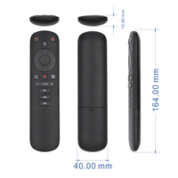 Ratón Aéreo G50S 2.4G, Teclado y Ratón Inalámbricos para Control Remoto de TV Box Android, Ratón Aéreo con Aprendizaje IR, Voz y Batería AAA