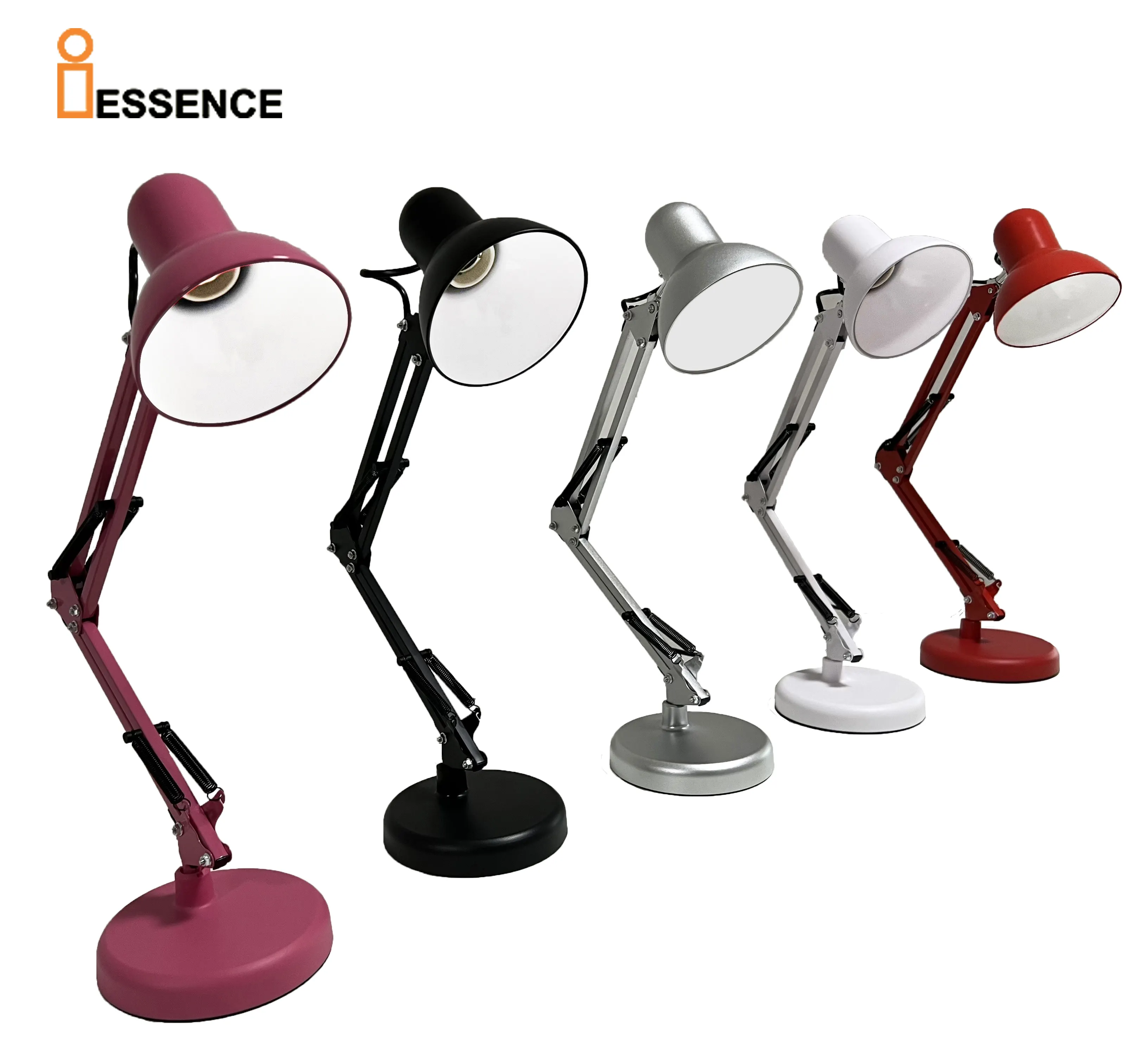 Best Sale Classic Bulb Desk Lamp Flexible Multicolor Clip Lamp On Table Reading Lamp