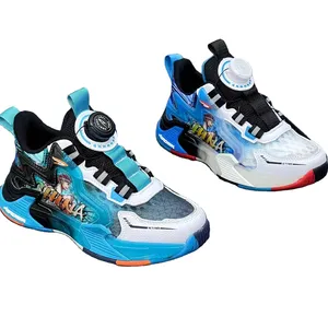 도매 제조 업체 하이 퀄리티 농구 신발 어린이 스포츠 신발 소년 아이 여름 신발