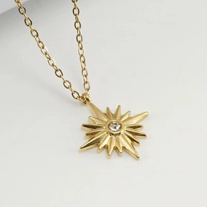 Оптовая продажа, высококачественное ожерелье Polaris со звездами, Двухслойное ожерелье с подвеской в виде Северной Звезды золотого и серебряного цвета, северная звезда - Product Image 6