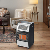 Kingfer 4.2kW Chauffage soufflant à gaz infrarouge approuvé CE 2-en-1 Chauffe-chambre d'hiver Salon Chambre à coucher Utilisation extérieure Autoportant
