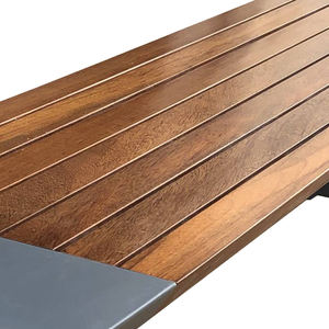 ม้านั่งสแตนเลสแบบเปลือยหลังสำหรับสวนกลางแจ้งทันสมัยสำหรับลานบ้านโรงเรียนและห้างสรรพสินค้าขายส่ง - Product Image 4