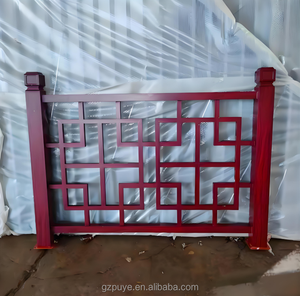 Перила для виллы, храма, балкона, лестницы, крыльца, парка, внутреннего двора в античном стиле из нержавеющей стали и алюминиевого сплава - Product Image 6