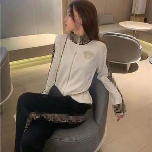 2023 ropa de alta calidad suéteres de lujo mujeres señoras traje de punto ropa de diseñador marcas famosas conjunto de punto acogedor 3 piezas - Product Image 5