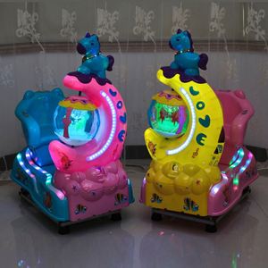 Hot Sales Commercial Coin Operated Kids Ride Moon Shaped Gaming Console Kiddie Rides Car - Product Image 6
