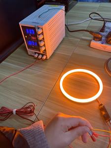 ไฟวงแหวน ADT DRL SMD แบบผ้าฝ้าย สองสี 4300k 6000k สีขาวและสีเหลืองอำพัน สำหรับรถยนต์ ไฟวงแหวน Angel Eyes - Product Image 5