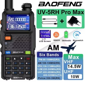 Baofeng Bf Uv-5rhトランシーバー、長距離10Wハムラジオ999CHトランシーバーUV5R HFトランシーバー双方向ラジオを更新 - Product Image 1