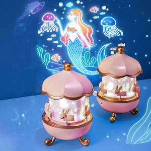 2022 Christmas Gift Dream Rolling Huts Projector Lamp With Wireless <strong>Speaker</strong> 360 Degree Rotation 12 Projection Films Customizable - Product Image 1