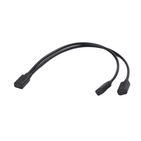 Cable Divisor en Y USB Tipo-C Macho a Doble Tipo-C Hembra de 15W 3A con Concentrador de Carga Rápida de 30cm para Computadora
