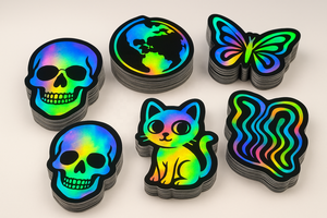 Ba chiều rõ ràng Sticker Holographic nhãn biểu tượng tùy chỉnh in ấn Vinyl không thấm nước trong suốt nhãn nhà sản xuất nhà máy trực tiếp - Product Image 4