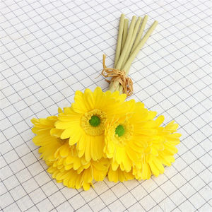 <span class=keywords><strong>Ramo</strong></span> de margaritas artificiales de PU, <span class=keywords><strong>ramo</strong></span> de flores para boda, Pascuas, margaritas africanas - Product Image 6