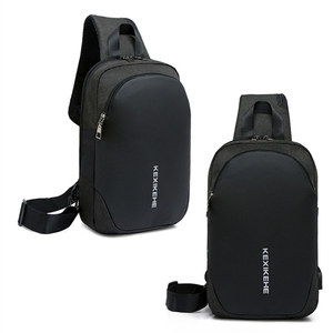 Tas Selempang Kecil MARKSMAN untuk Pria, Tas <span class=keywords><strong>Anti</strong></span>-maling Desainer Baru, Tas Olahraga Tahan Air untuk Santai, Lari, dan Gym dengan Pengisian Daya USB - Product Image 2