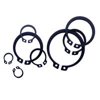 XingXin DIN471 65Mn Spring Steel Black Oxide External Circlip Snap Retaining Ring 46-54Hrc 2.0mm Heavy Industry Machinery