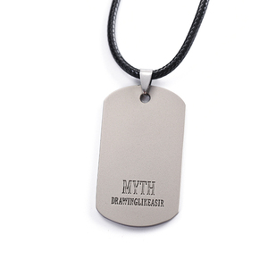 Etiqueta de perro de plata a granel, láser blanco - Product Image 2
