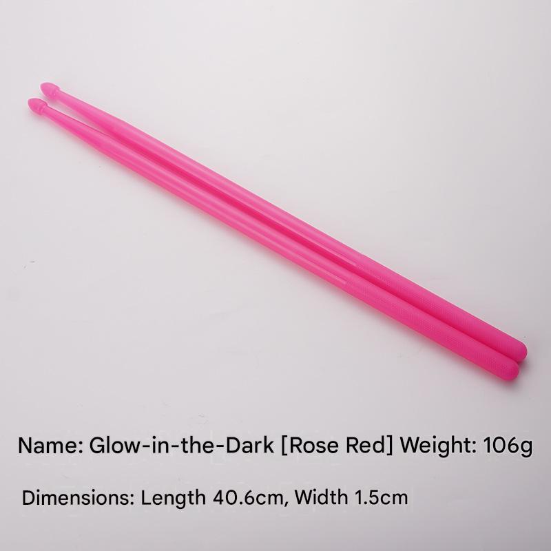 Bacchette per batteria rosso rosato fluorescenti